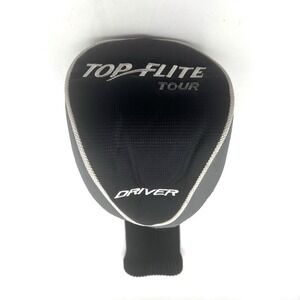 Top Flite Tour Golf Club Driver Head Cover Gray Black